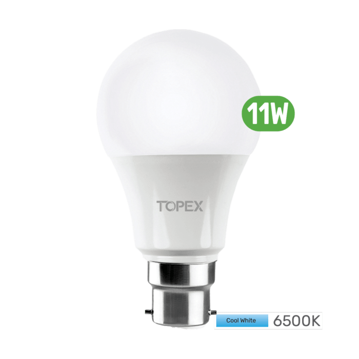 Topex Litex LED Lamp-Bulb 11 Watt B22 6500K - Wholesale Lighting Dealers and wholesale suppliers in Dubai UAE