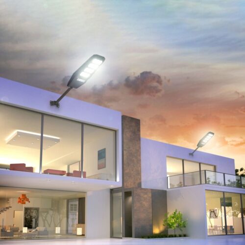 Topex Mars LED Solar Street Light 300W Battery LiFePO4 24Ah 6500K IP65 - Wholesale Lighting Dealers and wholesale suppliers in Dubai UAE