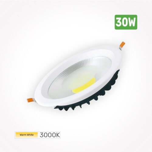 Topex Venus COB Downlight 30 Watt Round Recessed 3000K - Wholesale Lighting Dealers and wholesale suppliers in Dubai UAE