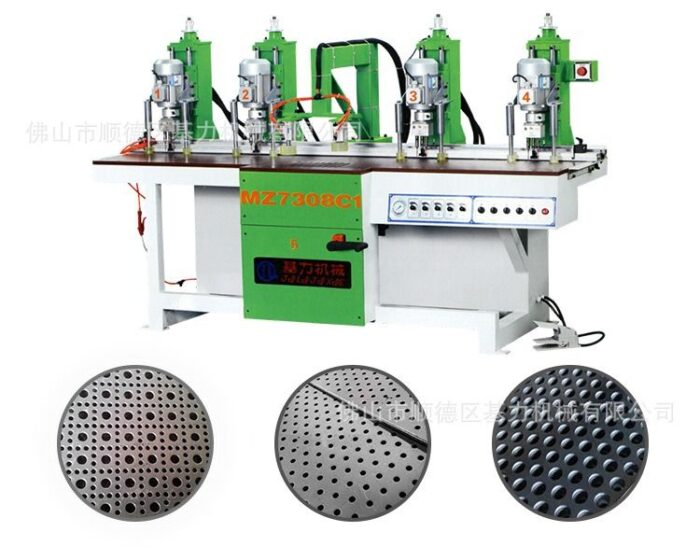 Woodworking machinery full four-head handle hole drilling machine MZ7308C1 cabinet door hinge drilling machine vertical drilling- Wholesale Machinery Supplier and Industrial Equipment Distributor in Dubai UAE - Tradedubai.ae Wholesale B2B Market