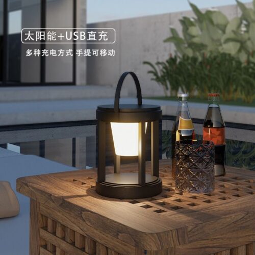 8JDK Outdoor Waterproof USB Charging Garden Yard Light Solar Camping Ambient Light Balcony Terrace Dining Table Place 2 - Tradedubai.ae Wholesale B2B Market