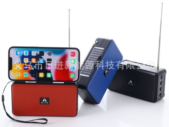 AI-116 Solar Rechargeable Bluetooth Speaker African Wireless Bluetooth Audio Radio Outdoor Portable Speaker - Tradedubai.ae Wholesale B2B Market