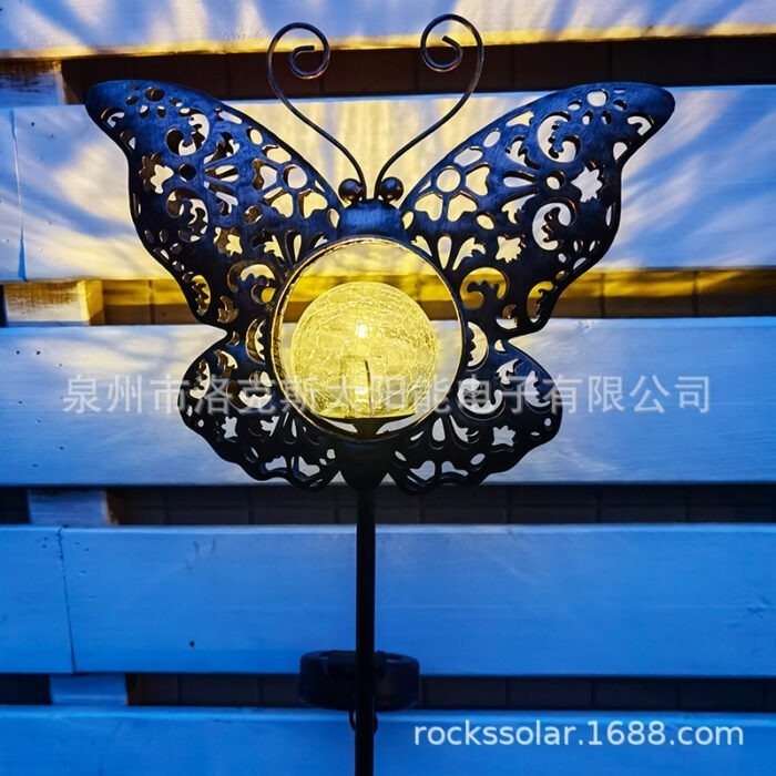 Amazon iron solar lamp animal pattern butterfly hollow ground lamp outdoor garden ground lamp solar - Tradedubai.ae Wholesale B2B Market