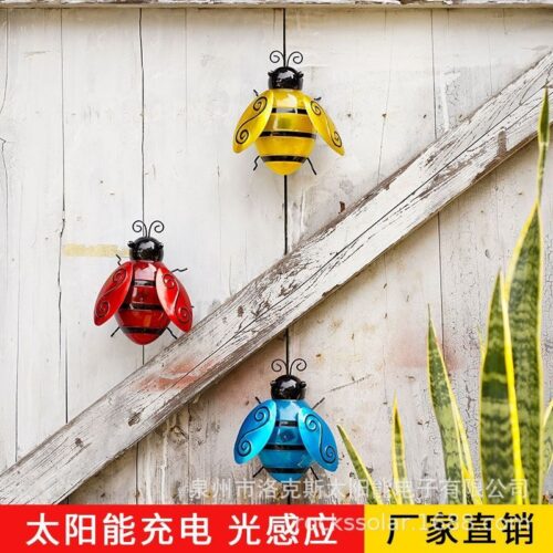 Amazons new solar bee light garden decoration wall hanging light outdoor lawn iron waterproof LED light - Tradedubai.ae Wholesale B2B Market Amazons new solar bee light garden decoration wall hanging light outdoor lawn iron waterproof LED light - Tradedubai.ae Wholesale B2B Market
