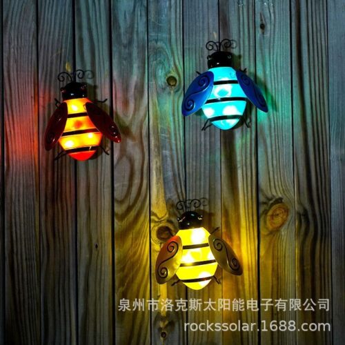 Amazons new solar bee light garden decoration wall hanging light outdoor lawn iron waterproof LED light1 - Tradedubai.ae Wholesale B2B Market Amazons new solar bee light garden decoration wall hanging light outdoor lawn iron waterproof LED light1 - Tradedubai.ae Wholesale B2B Market