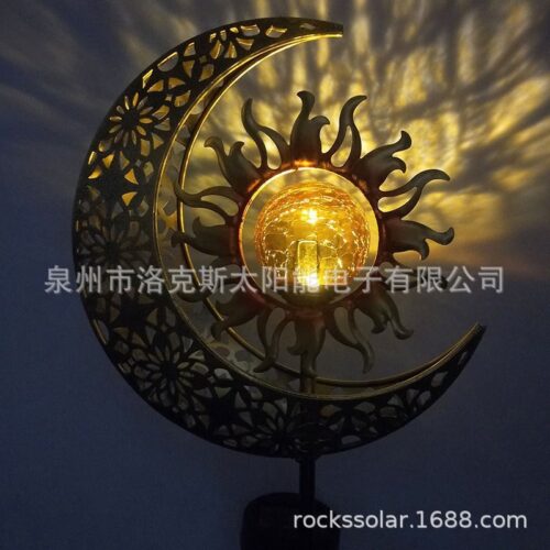 Amazons new solar moon sun face lamp cross-border iron moon sun ground plug lamp outdoor garden lamp1 - Tradedubai.ae Wholesale B2B Market Amazons new solar moon sun face lamp cross-border iron moon sun ground plug lamp outdoor garden lamp1 - Tradedubai.ae Wholesale B2B Market