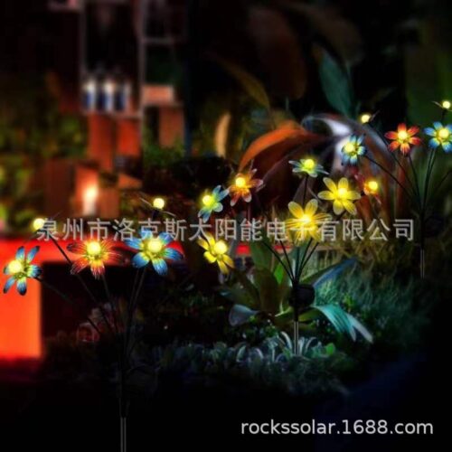 Amazons popular solar firefly petal lamp outdoor garden decoration pole lamp landscape waterproof petal lamp1 - Tradedubai.ae Wholesale B2B Market