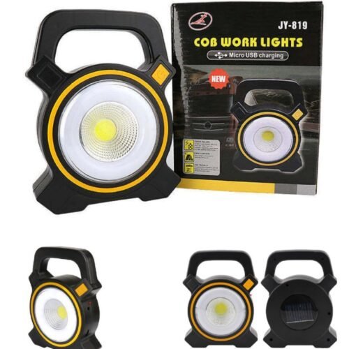 Cross-border JY819 outdoor horse lantern tent light solar searchlight camping light camping light plastic portable light