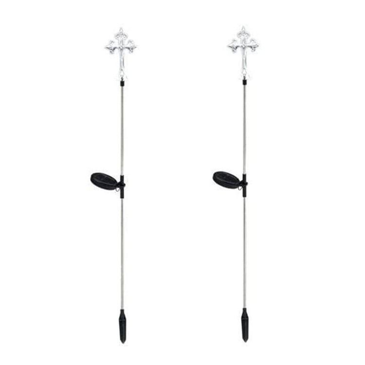 Cross-border Solar Light Garden Pile LED Multi-Color Variable Path Light Outdoor Decoration Solar Cross Light1