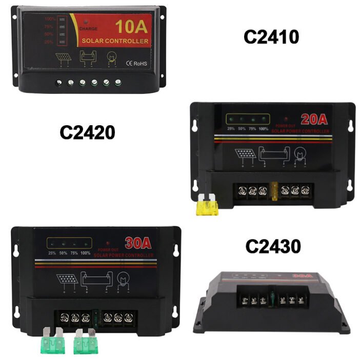 Cross-border foreign trade C2410 solar controller solar intelligent system charging and discharging protection multiple functions - Tradedubai.ae Wholesale B2B Market
