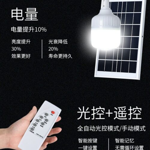 Cross-border solar charging bulb lamp street stall night market lighting emergency outdoor camping tent led light bulb