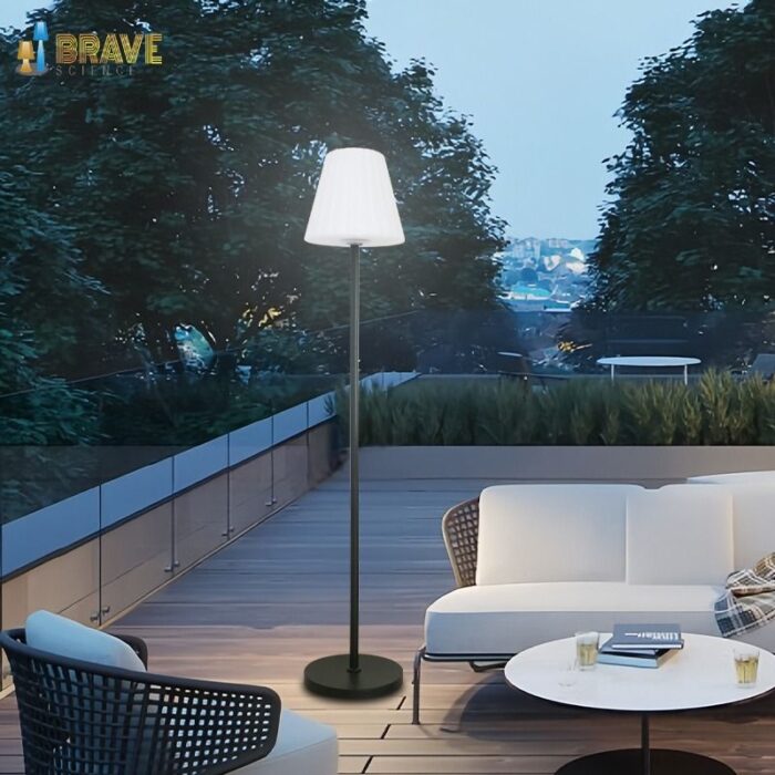 Cross-border solar floor lamp RGB waterproof dual charge remote control LED light-emitting garden courtyard bedroom - Tradedubai.ae Wholesale B2B Market