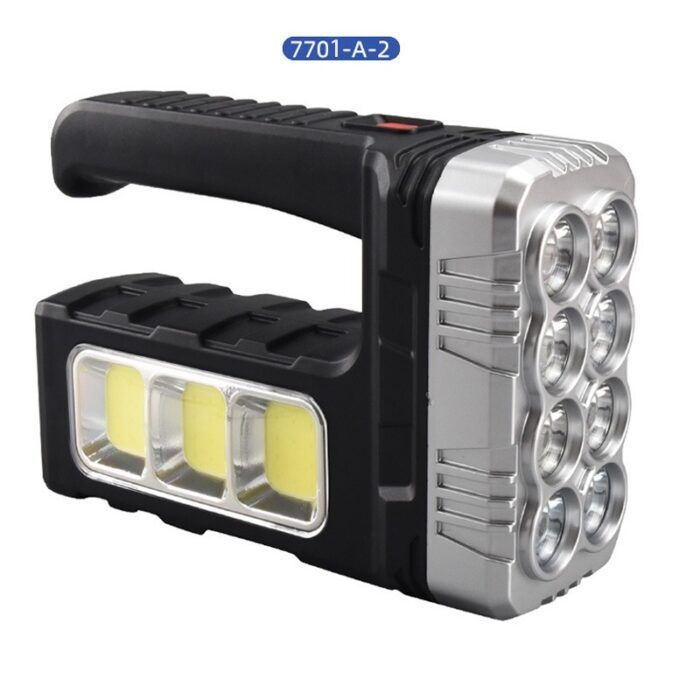 Cross-border solar rechargeable USB bright flashlight outdoor super bright anti-fall led flashlight portable searchlight1 - Tradedubai.ae Wholesale B2B Market