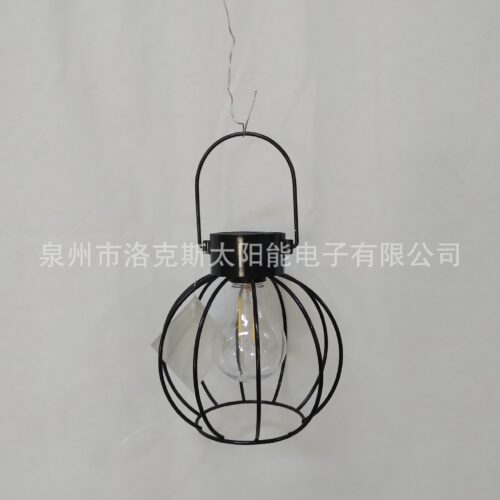 Factory direct sales iron lantern solar lamp garden decorative lamp copper wire lamp lighting