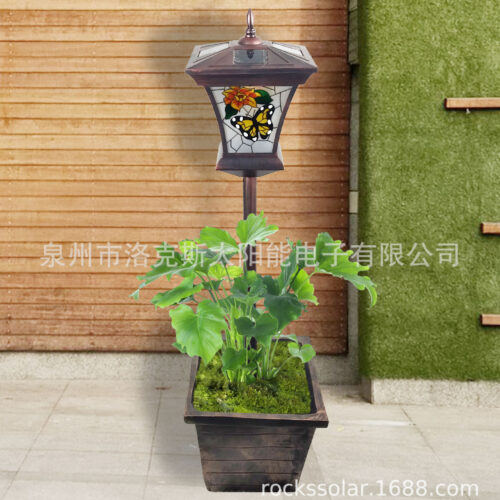 Factory direct sales solar garden light waterproof household super bright led outdoor villa garden light simulated lawn light