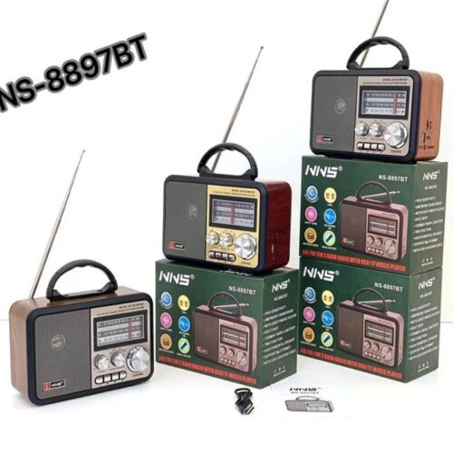 Foreign trade speaker African NNS8897BT radio Bluetooth speaker with antenna and battery TWS retro style Bluetooth speaker1 - Tradedubai.ae Wholesale B2B Market