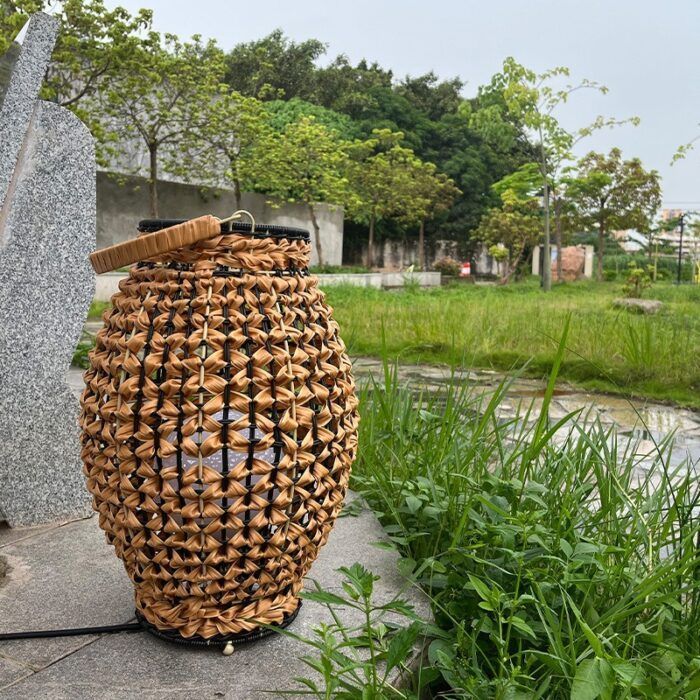 Handmade rattan rattan art Chinese solar lamp rattan lamp simple restaurant BB living room bedroom pastoral balcony tea room1 - Tradedubai.ae Wholesale B2B Market