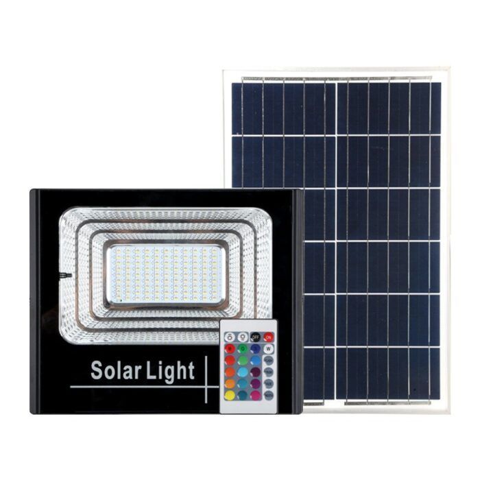 Huimin style solar flood light outdoor high power garden light household waterproof spotlight colorful RGB flood light1 - Tradedubai.ae Wholesale B2B Market