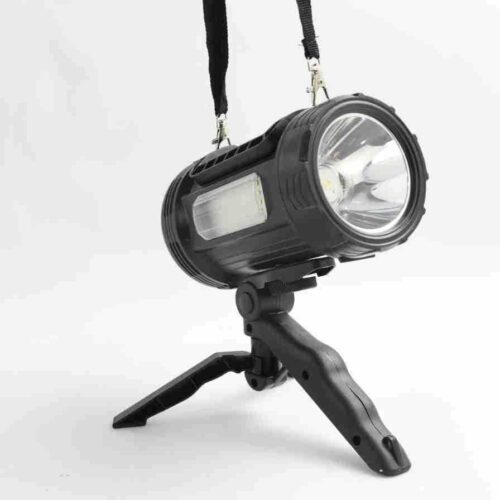 Integrated solar searchlight with bracket mobile phone emergency charging LED outdoor patrol adventure travel portable light - Tradedubai.ae Wholesale B2B Market Integrated solar searchlight with bracket mobile phone emergency charging LED outdoor patrol adventure travel portable light - Tradedubai.ae Wholesale B2B Market