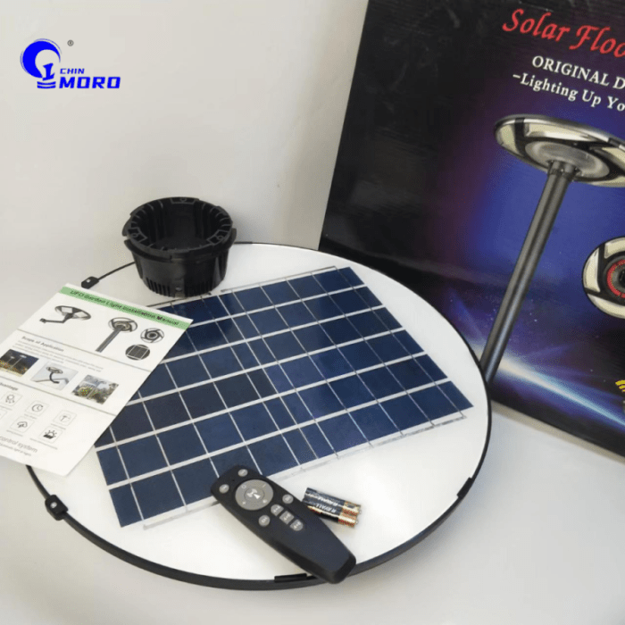 MORO New Product Solar Street Light Garden Light Round UFO Solar Integrated Light Human Body Sensor Light4 - Tradedubai.ae Wholesale B2B Market