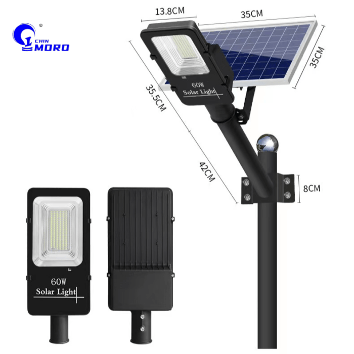 MORO Solar Street Light Black Series 60W 100W 150W 200W5 - Tradedubai.ae Wholesale B2B Market