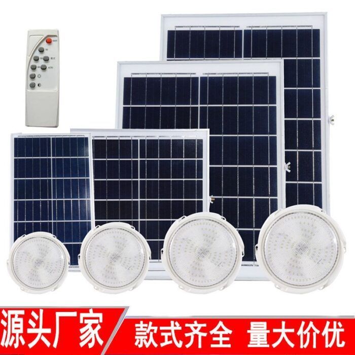 New solar ceiling lamp high power household indoor balcony lamp outdoor stair aisle remote control solar lamp - Tradedubai.ae Wholesale B2B Market