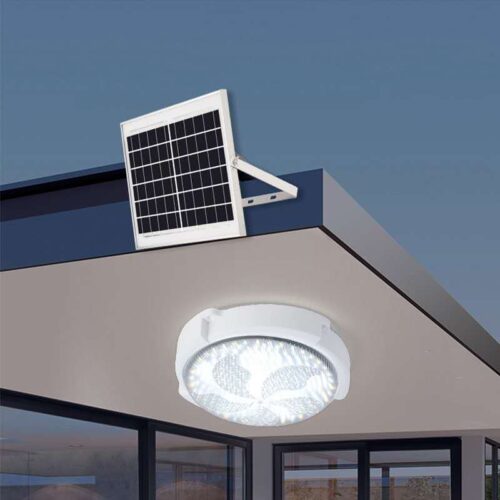 New solar ceiling lamp high power household indoor balcony lamp outdoor stair aisle remote control solar lamp1