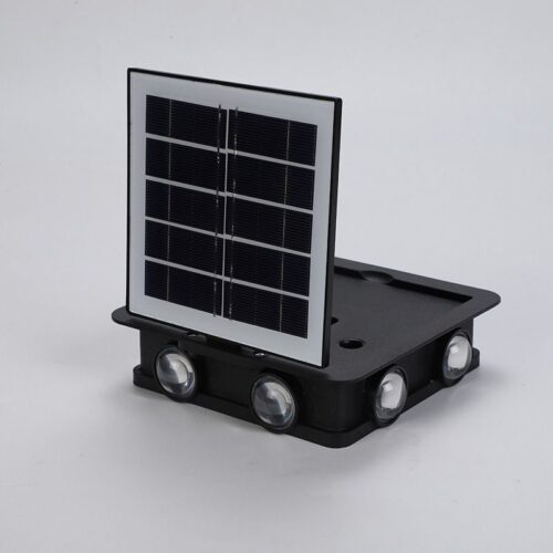 New solar wall light outdoor decoration garden courtyard atmosphere waterproof four-sided light landscape wall washer light1 - Tradedubai.ae Wholesale B2B Market