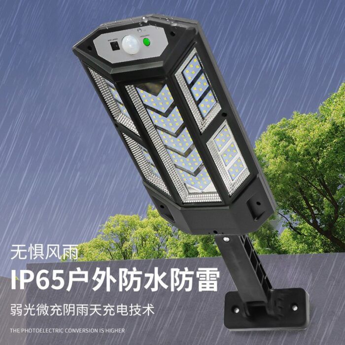 PP series solar garden lights year-round zero electricity bills LED floodlights garden lights waterproof outdoor human body sensing1 - Tradedubai.ae Wholesale B2B Market