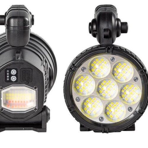 Portable spotlight searchlight power bank feature phone emergency charging solar LED portable strong light searchlight1 - Tradedubai.ae Wholesale B2B Market