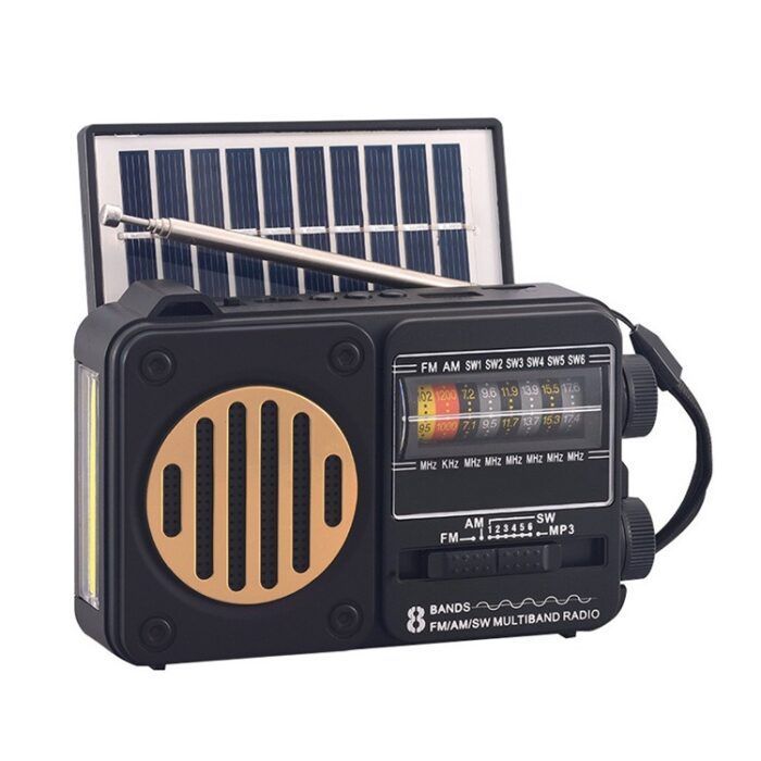 Solar Bluetooth speaker multi-band antenna FM card U disk lighting portable unlimited foreign trade radio audio - Tradedubai.ae Wholesale B2B Market