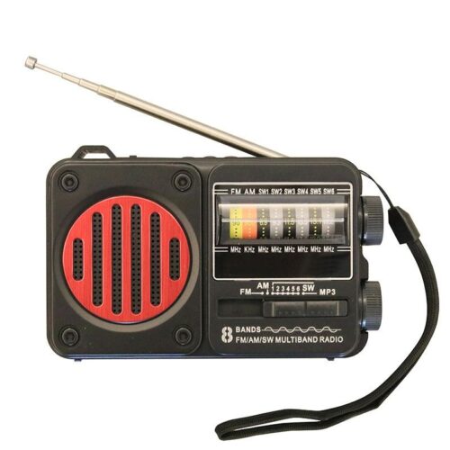 Solar Radio Audio Multi-band Antenna FM Card U Disk Lighting Portable Unlimited Foreign Trade Bluetooth Speaker