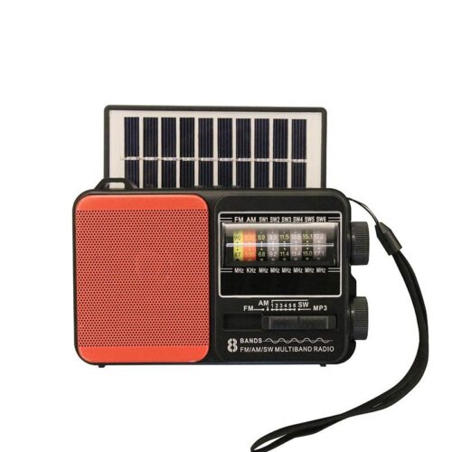 Solar Radio Speaker Multi-band Antenna FM Card U Disk Lighting Portable Unlimited Foreign Trade Bluetooth Speaker