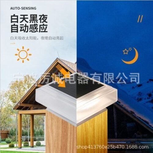 Licheng Solar column lamp outdoor waterproof garden lamp garden villa landscape lamp street lamp wall lighting decorative lamp - Image 2
