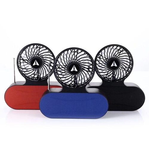 Solar fan audio radio antenna FM card U disk playback portable wireless mini foreign trade speaker