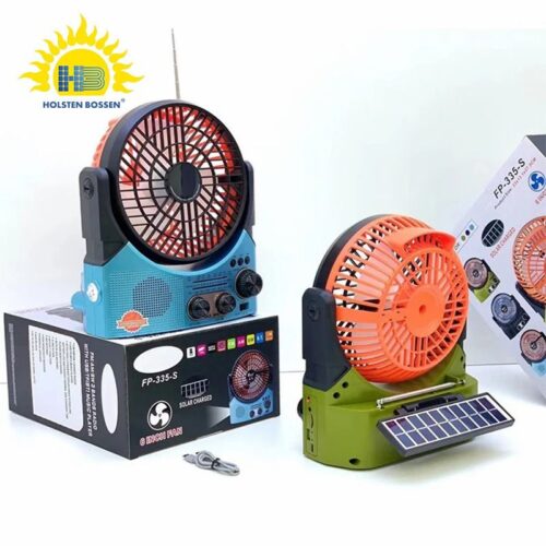Solar fan speaker outdoor with antenna radio memory card U disk playback foreign trade Bluetooth speaker1 - Tradedubai.ae Wholesale B2B Market