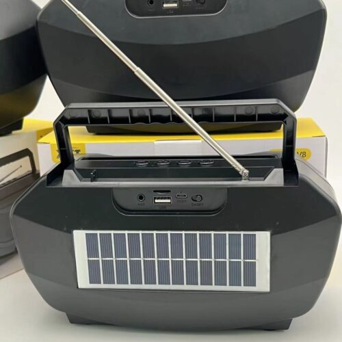 Solar foreign trade audio portable phone holder with antenna radio FM card U disk island country Bluetooth speaker1 - Tradedubai.ae Wholesale B2B Market