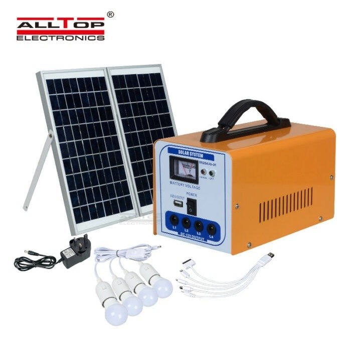 Solar home system battery 18v30W small system generator set mobile power generation outdoor lighting1 - Tradedubai.ae Wholesale B2B Market