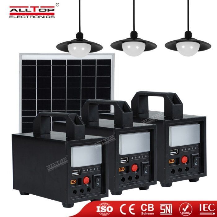 Solar lamp household lithium phosphate light source small system 12V60W power generation and storage generator set mobile power supply - Tradedubai.ae Wholesale B2B Market