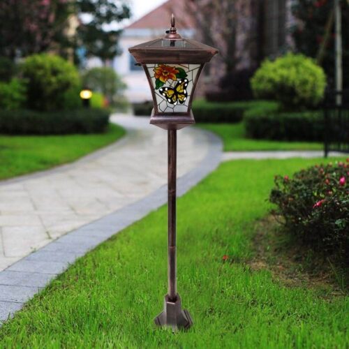 Solar lawn lamp home outdoor waterproof garden lamp LED landscape garden ground lamp human body induction