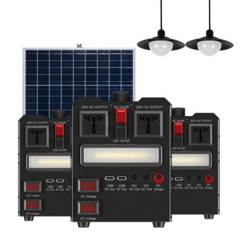 Solar panel power storage solar power generation system solar generator set lithium battery 500W off-grid generator1