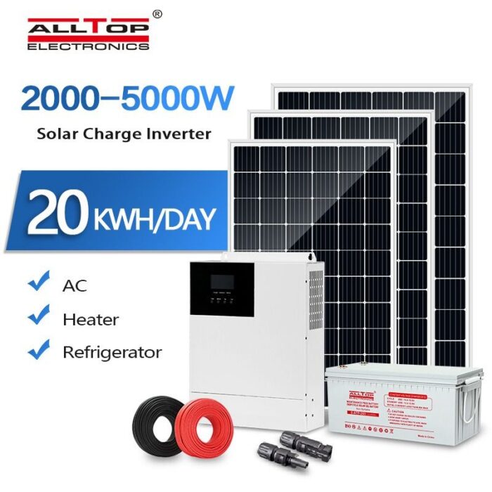 Solar power generation solar off-grid power generation system distributed photovoltaic power station 220V