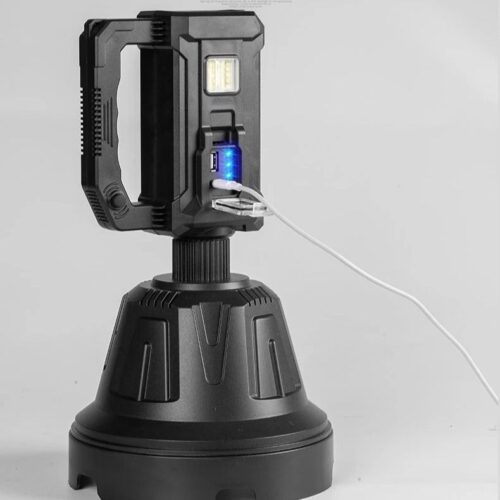 Solar searchlight portable light power bank feature phone emergency high-power bright LED outdoor mountaineering adventure - Tradedubai.ae Wholesale B2B Market