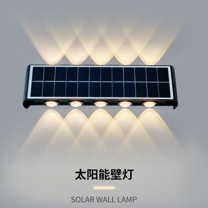 Solar wall lamp garden lamp foreign trade hot-selling villa waterproof outdoor landscape LED highlight decorative lamp wall washer lamp1 - Tradedubai.ae Wholesale B2B Market