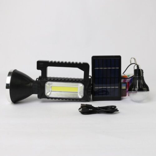 Strong light camping light set power bank feature phone emergency charging solar LED portable strong light searchlight - Tradedubai.ae Wholesale B2B Market