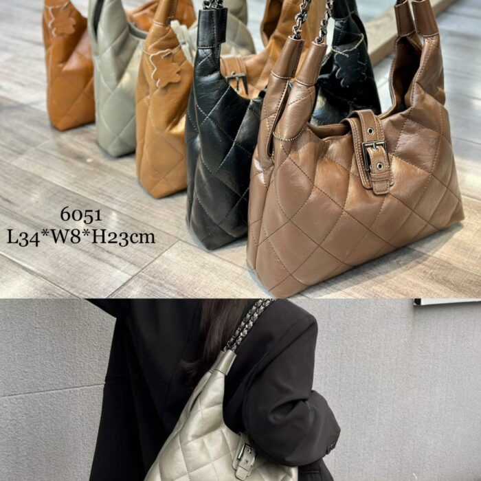 Chain Detailed Parachute Fabric Column Strap Adjustable Shoulder Bag - Tradedubai.ae Wholesale B2B Market