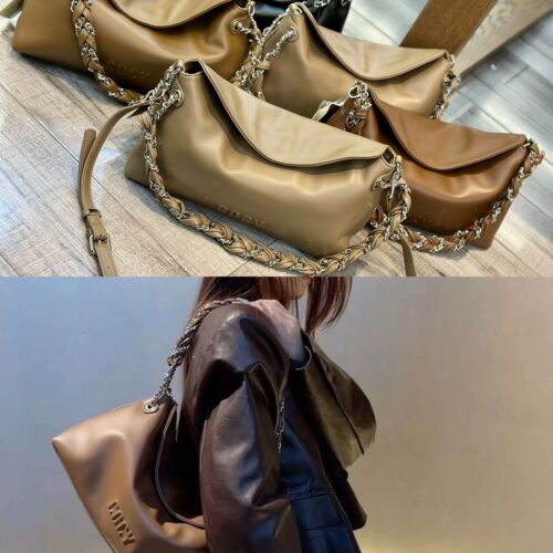 Chain Design Totes Fashion PU Leather Shoulder Bag Women Brands Handbag