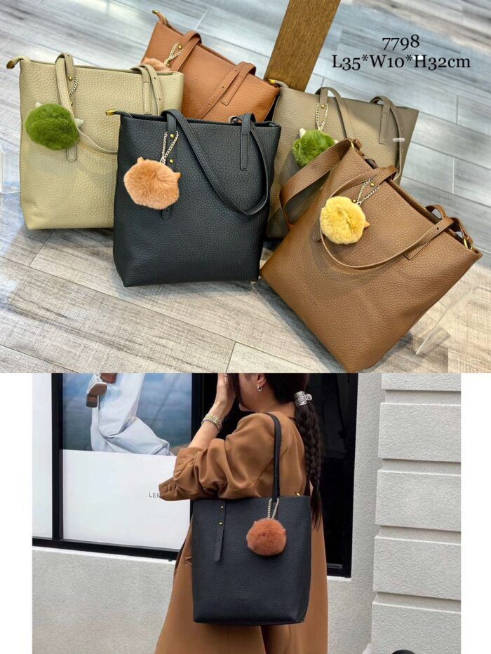 Womens PU leather handbags shoulder bag purse with long strap hand held bag