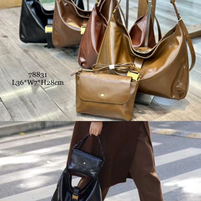 Brown Boston Shoulder Bag for Women 2022 New Designer Pillow Luxury Soft Leather Crossbody Bags for Women - Tradedubai.ae Wholesale B2B Market