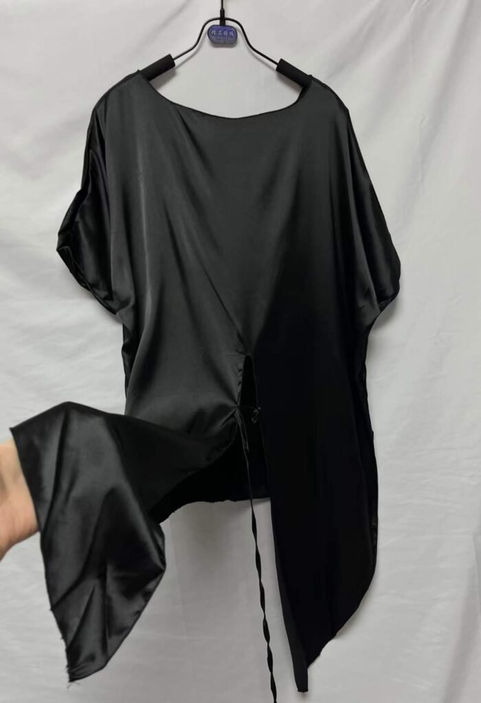 European station light luxury Internet celebrity style 2024 new summer design niche irregular slit straps western style high-end chic small shirt to cover the belly top1 - Tradedubai.ae Wholesale B2B Market
